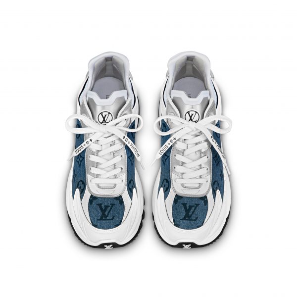 Louis Vuitton LV Run 55 Sneaker Monogram denim Blue 1ABHQR