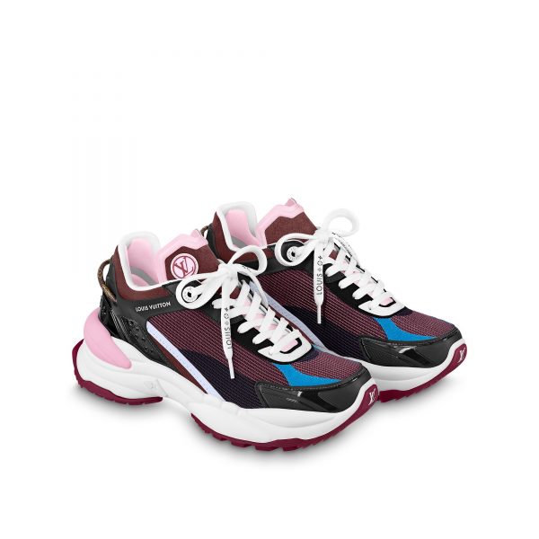 Louis Vuitton LV Run 55 Sneaker Monogram Flower Bordeaux Red 1A9H59