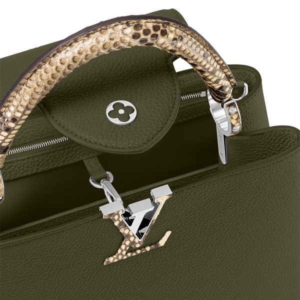 Louis Vuitton Capucines MM Green N93799